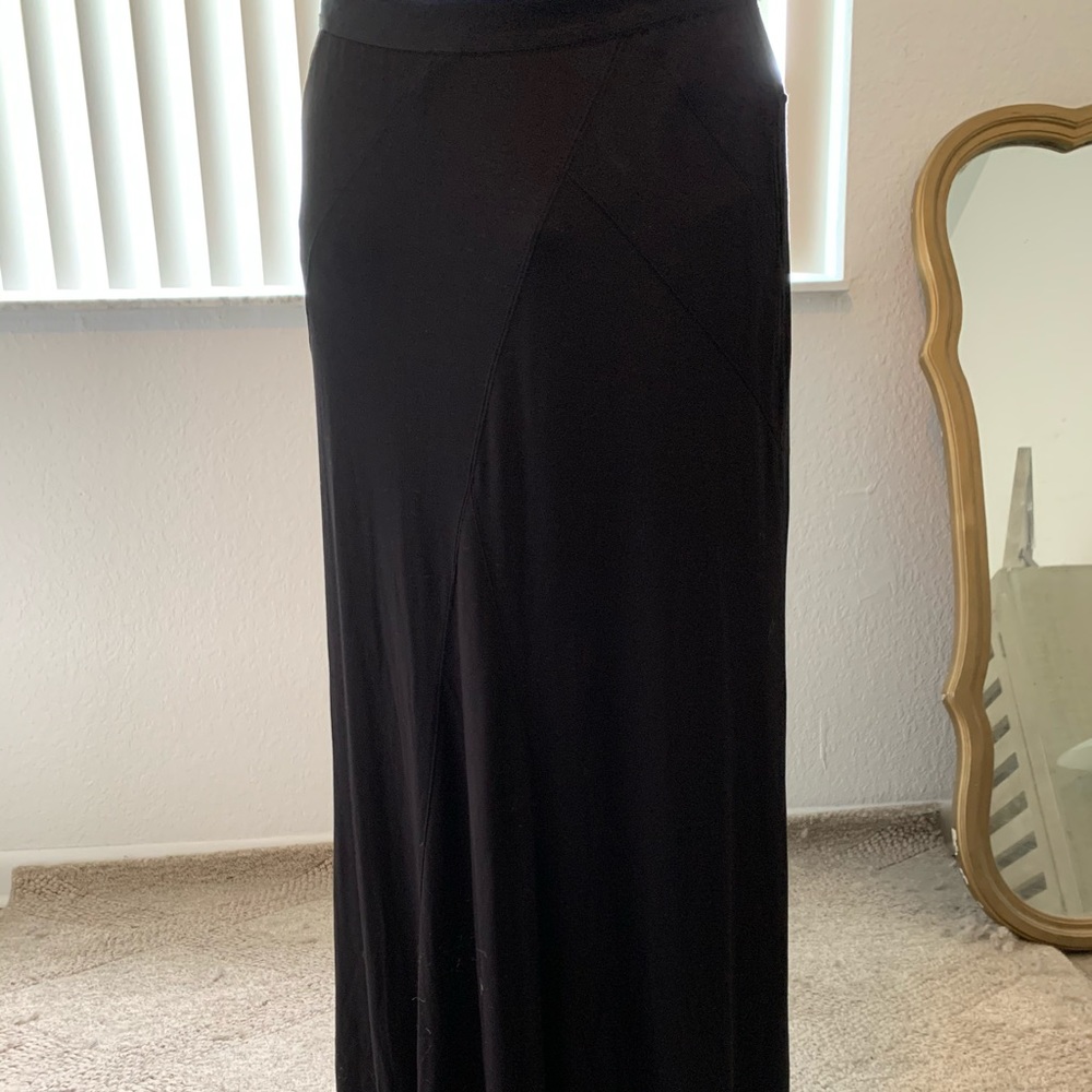 Vince bias paneled long skirt size s
